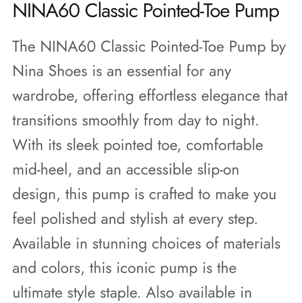 NINA60 RHINESTONE PUMP NWOT SZ 9 - Picture 4 of 15